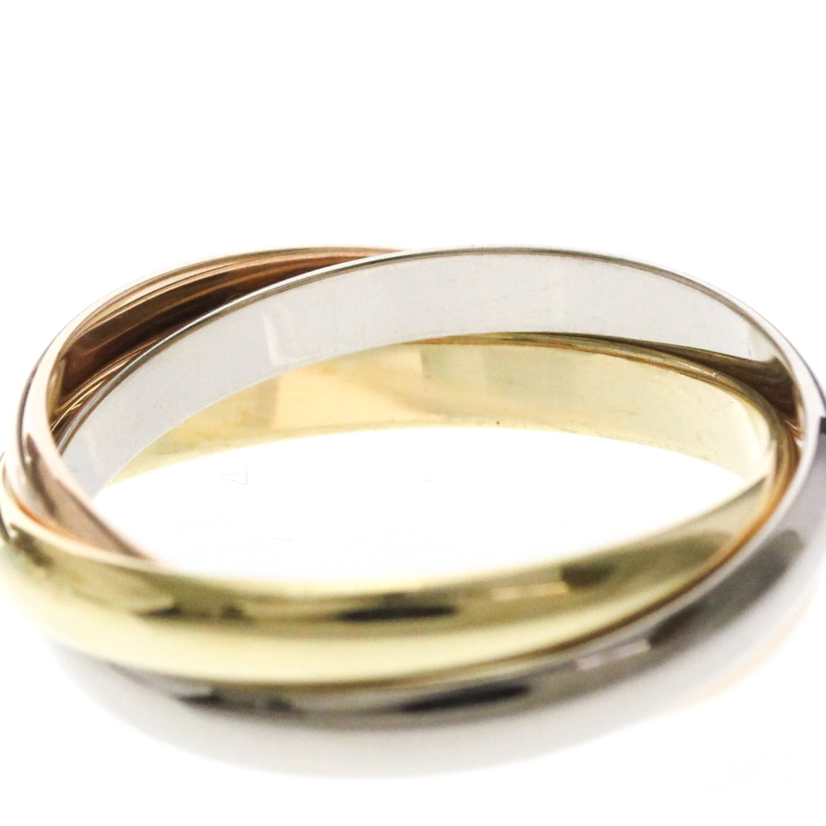 PRE-OWNED Cartier Trinity · Tri-Gold Size 7.5