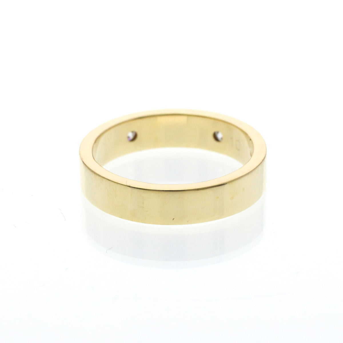 PRE-OWNED Gucci Icon · Diamond Band · 18K Yellow Gold Size 5.25