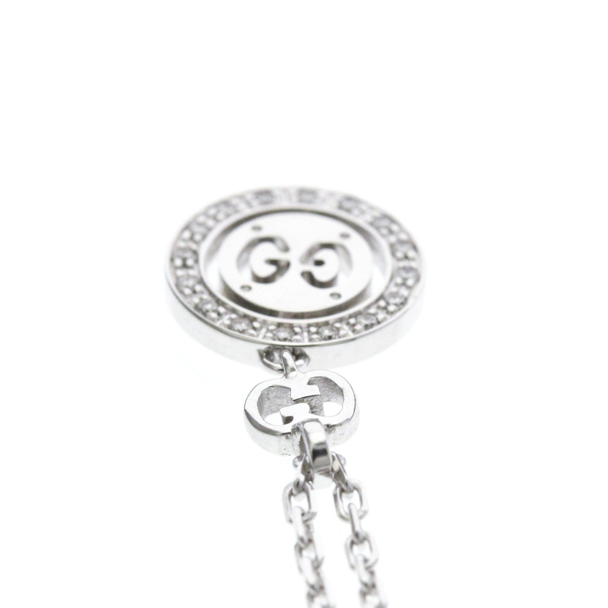 PRE-OWNED Gucci Icon · 18K White Gold · Diamond