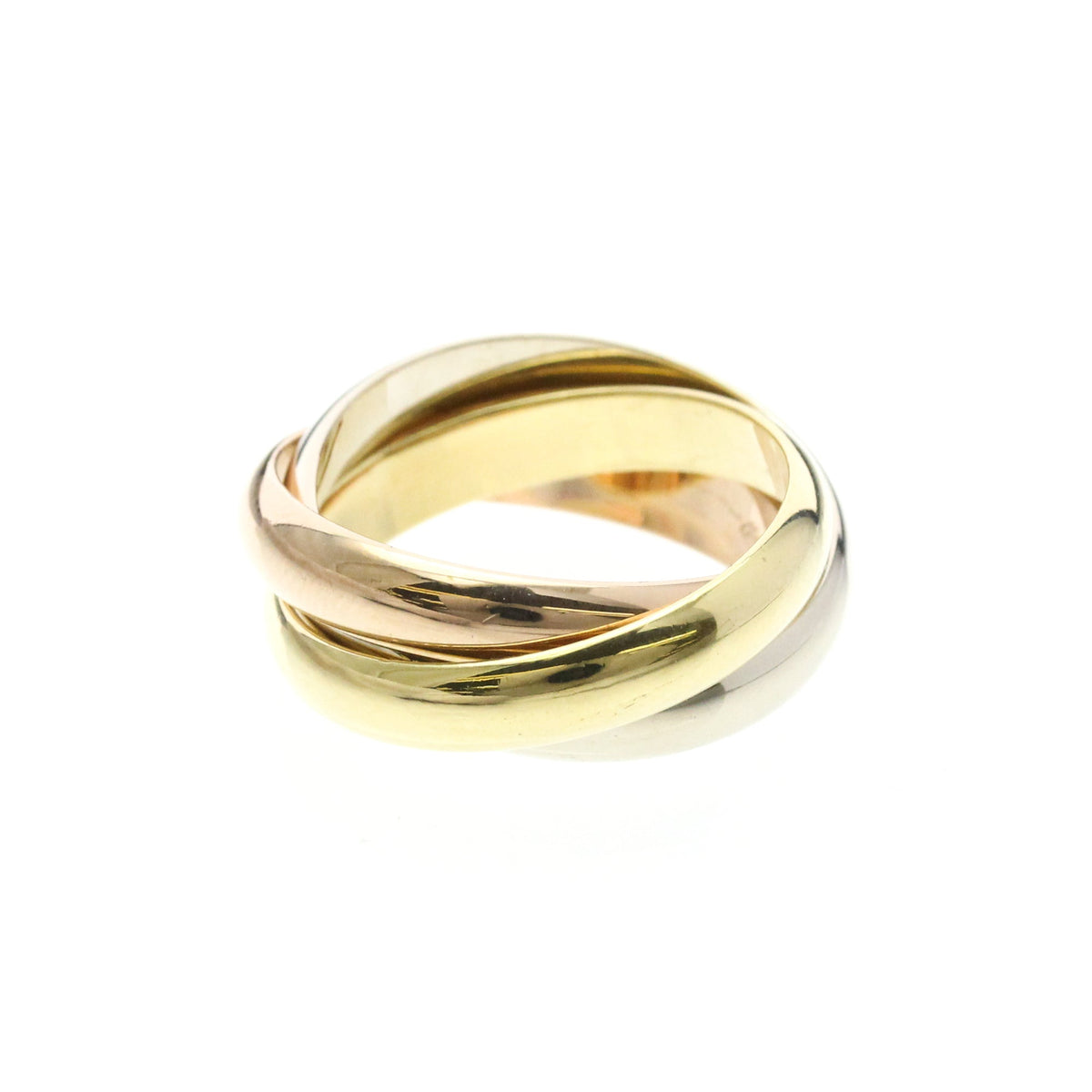 PRE-OWNED Cartier Trinity · Tri-Gold Size 6.75