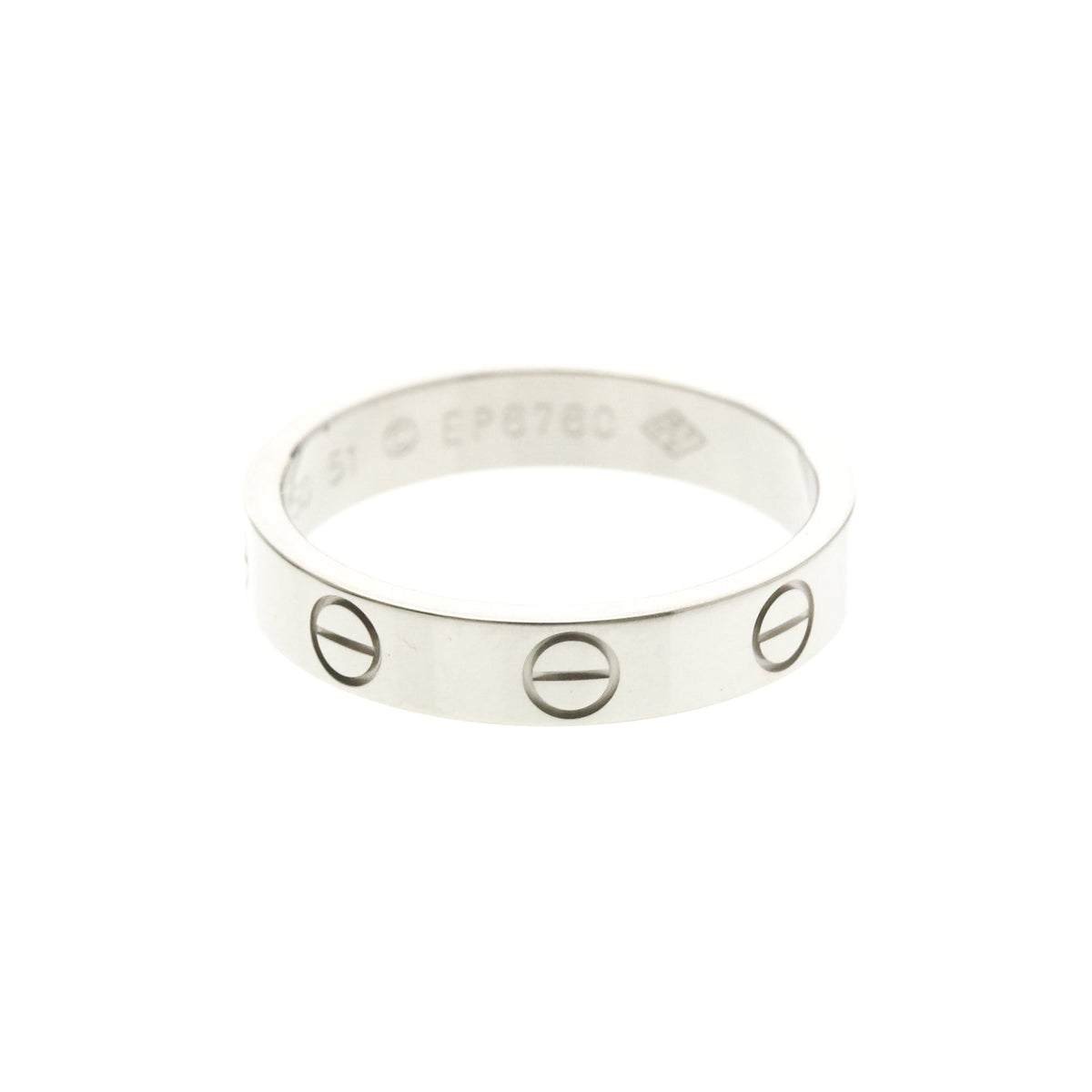 PRE-OWNED Cartier Mini Love · 18K White Gold