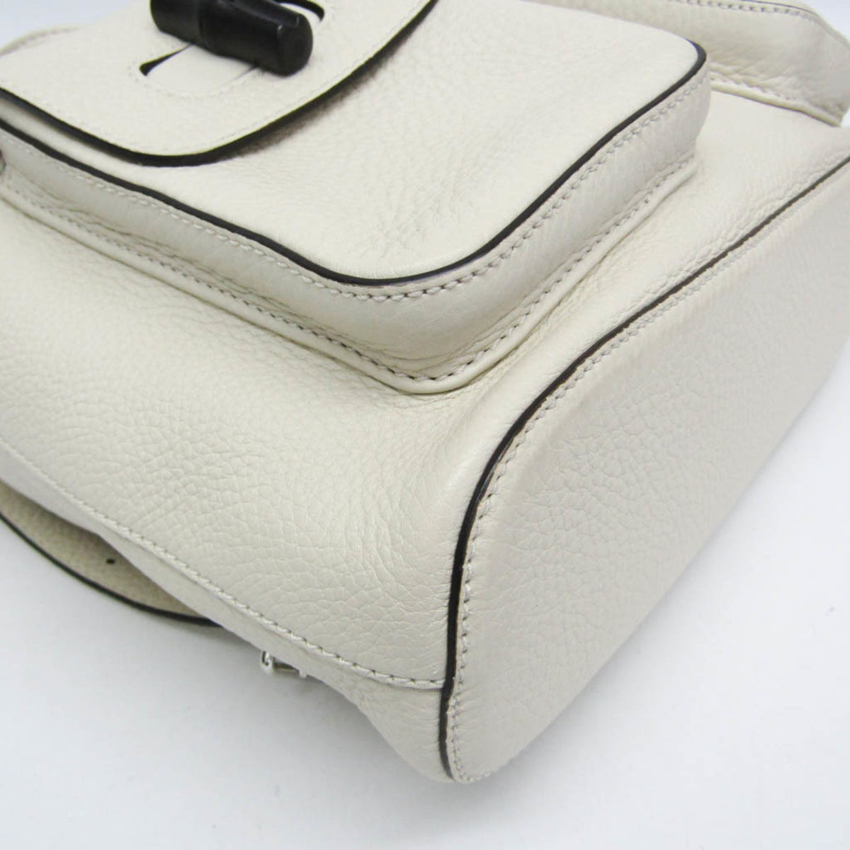 PRE-OWNED Gucci Bamboo · Leather Backpack