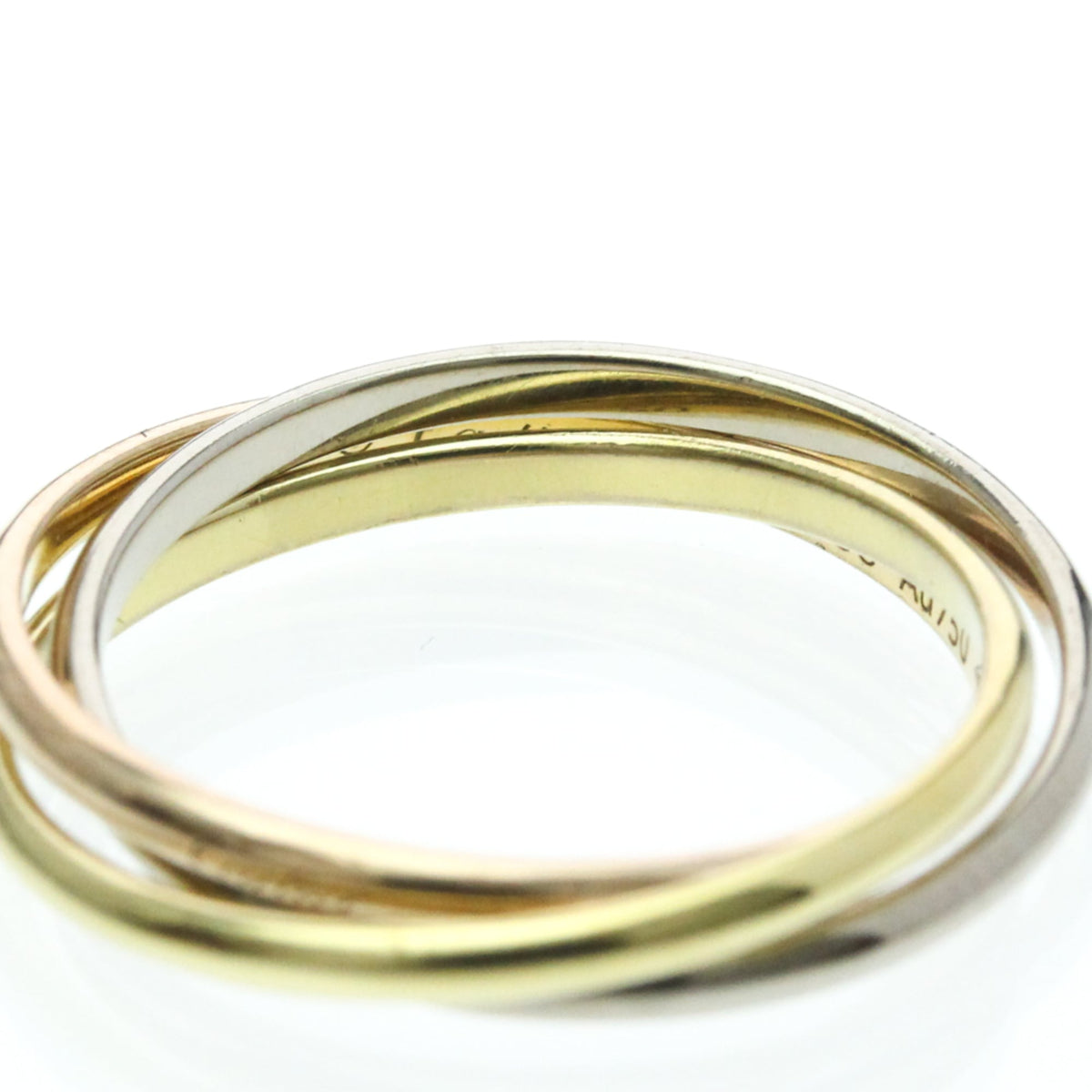 PRE-OWNED Cartier Trinity · Tri-Gold Size 5.25