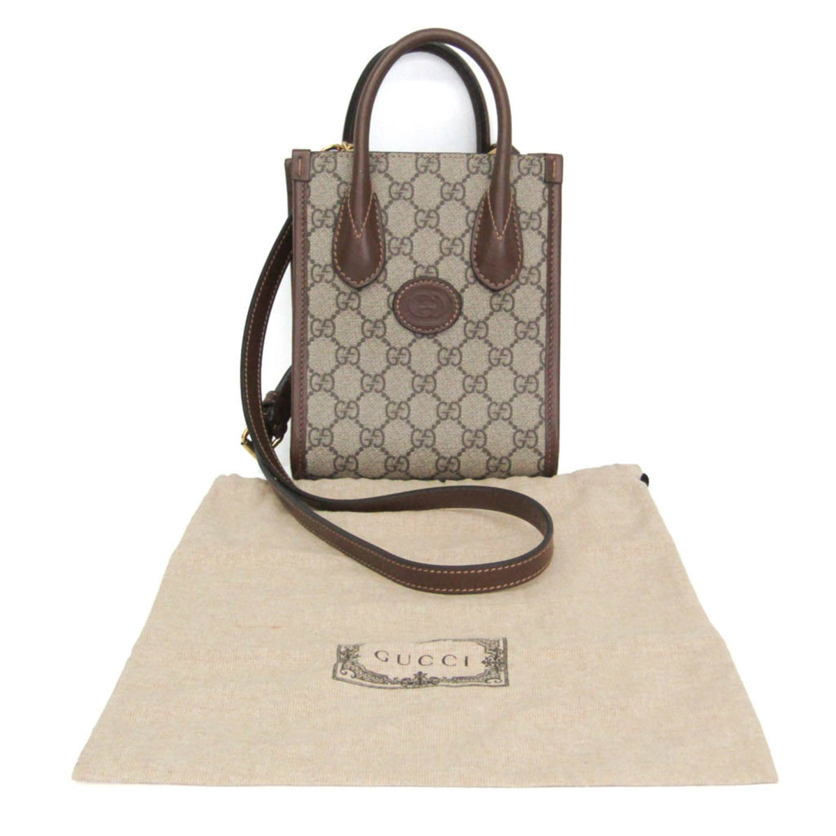 PRE-OWNED Gucci Interlocking G · GG Supreme