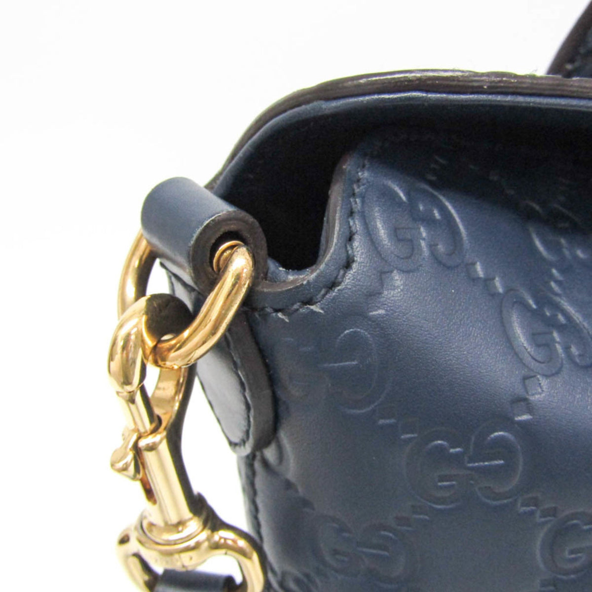 PRE-OWNED Gucci Guccissima · Calfskin · Gold Hardware