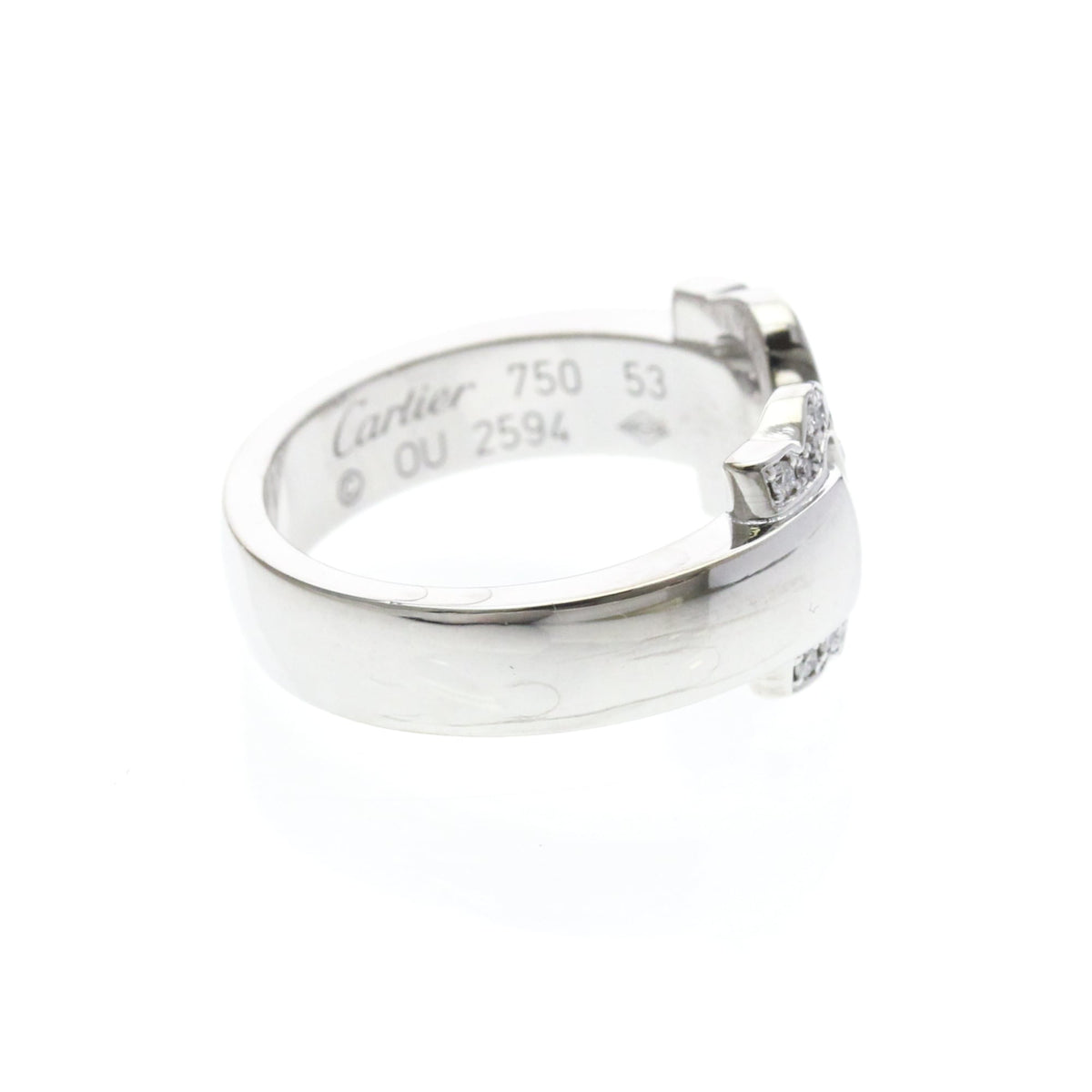 PRE-OWNED Cartier 2C Boucle · 18K White Gold · Diamond