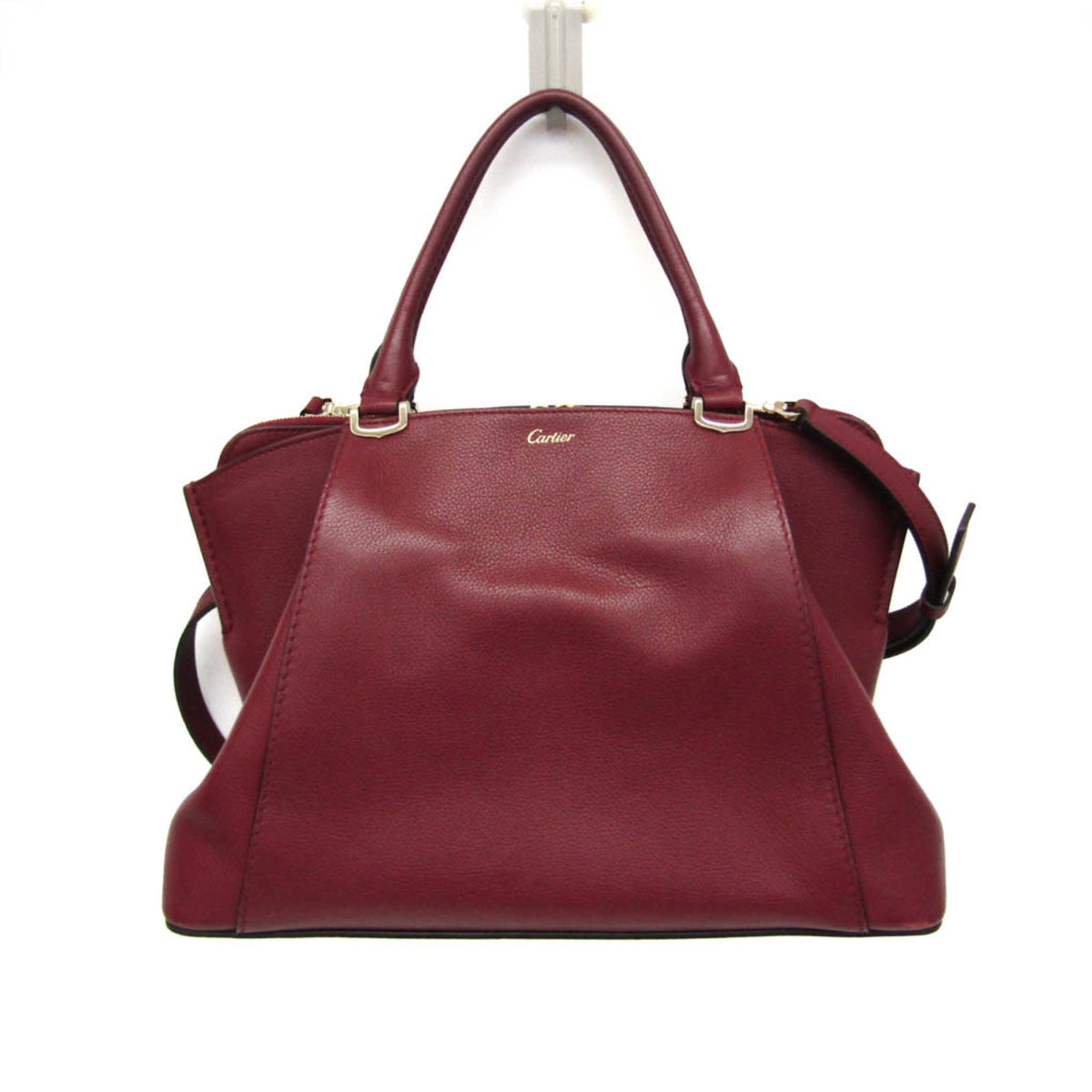 PRE-OWNED Cartier C de Cartier · Leather Shoulder Bag