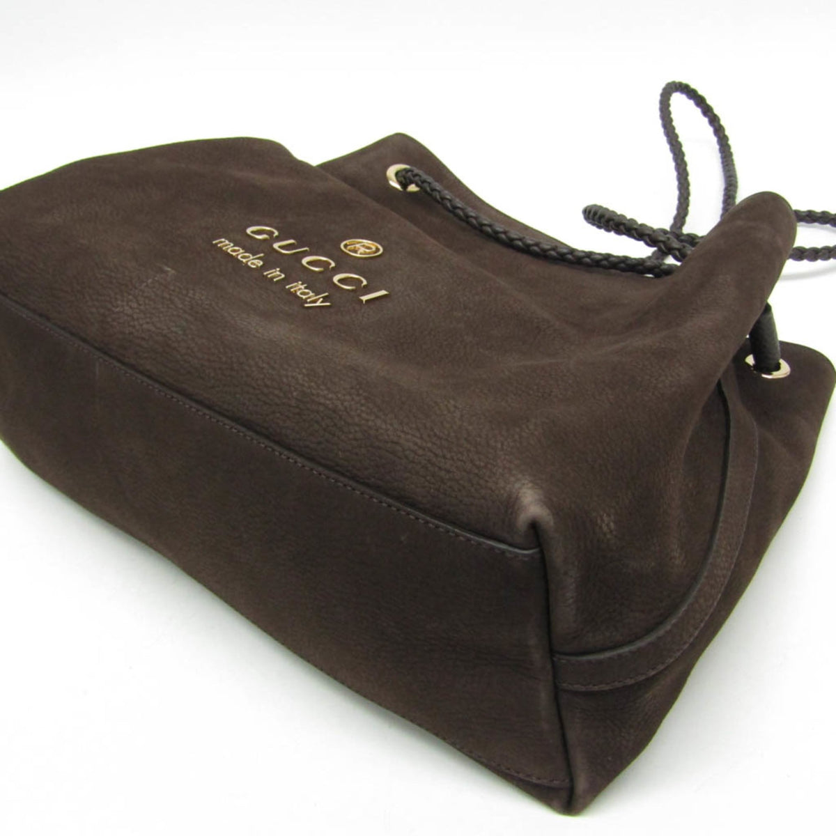 PRE-OWNED Gucci Nubuck Leather Tote