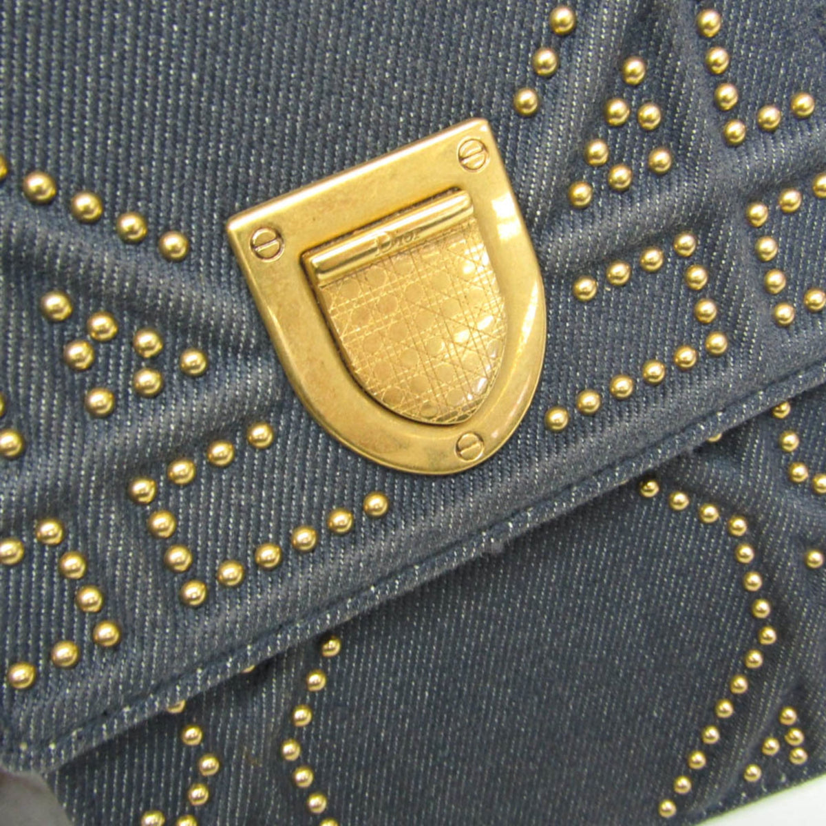 PRE-OWNED Christian Dior Diorama · Studded Denim