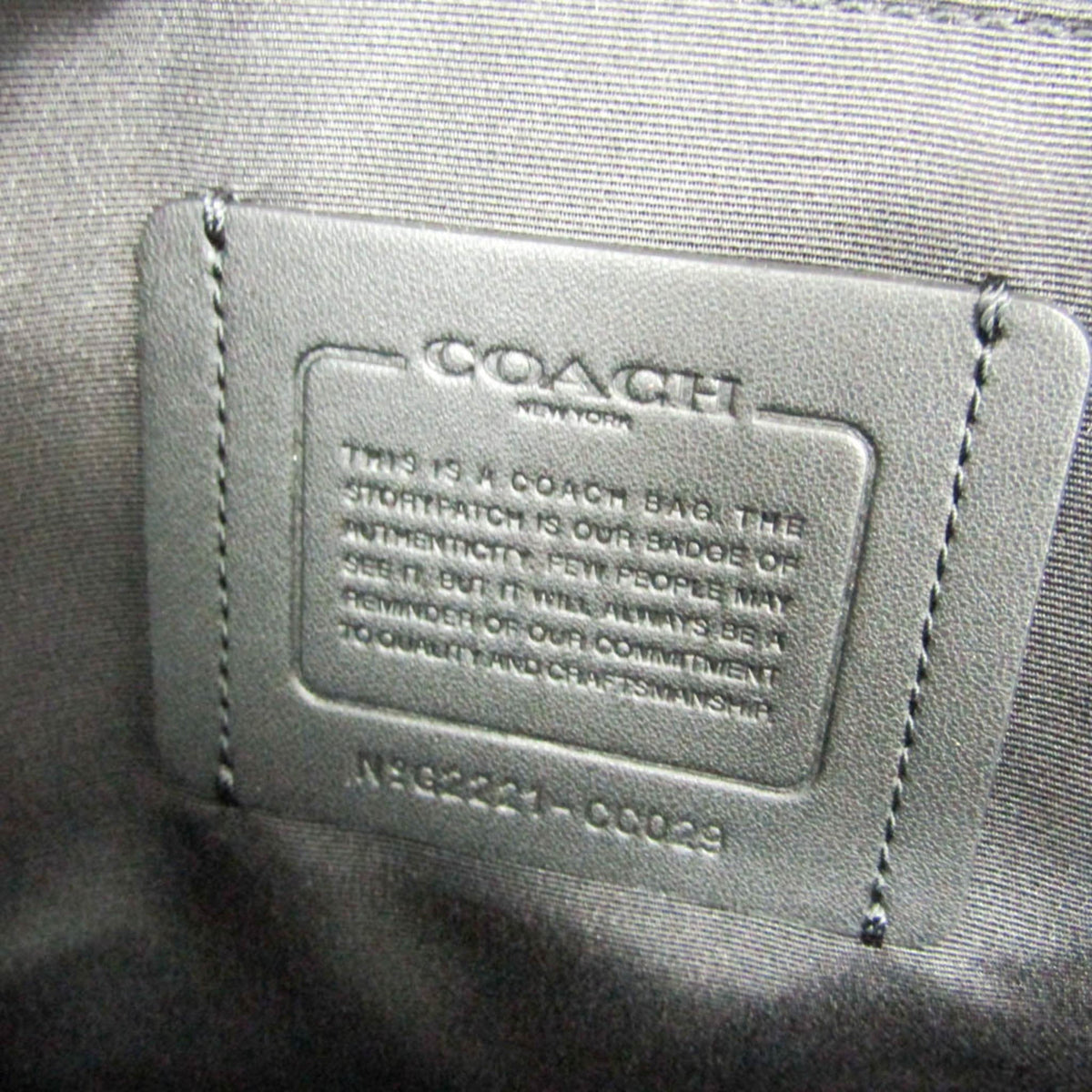 PRE-OWNED Coach Track Pack · Tartan Plaid · Leather