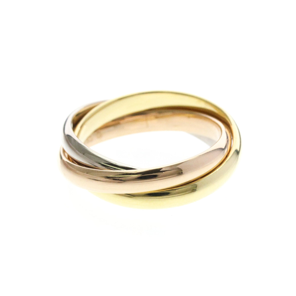 PRE-OWNED Cartier Trinity · Tri-Gold Size 8.75