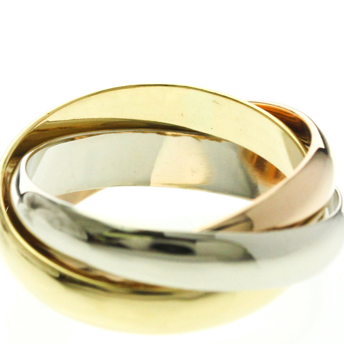 PRE-OWNED Cartier Trinity · Tri-Gold Size 5.75