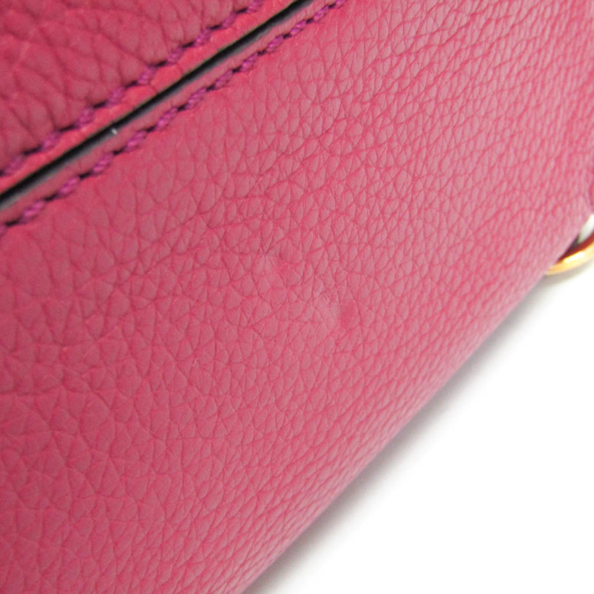 PRE-OWNED Fendi · Leather Handbag · Bordeaux