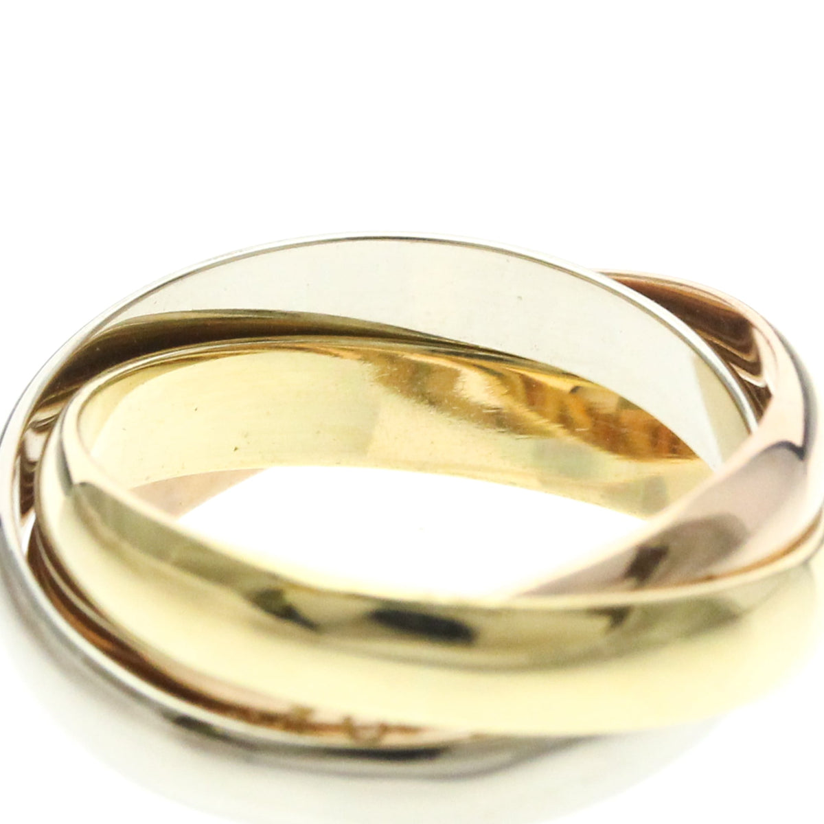 PRE-OWNED Cartier Trinity · Tri-Gold Size 6