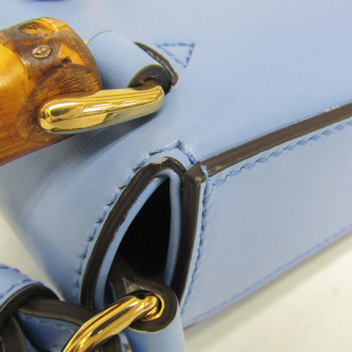 PRE-OWNED Gucci Bamboo · Leather