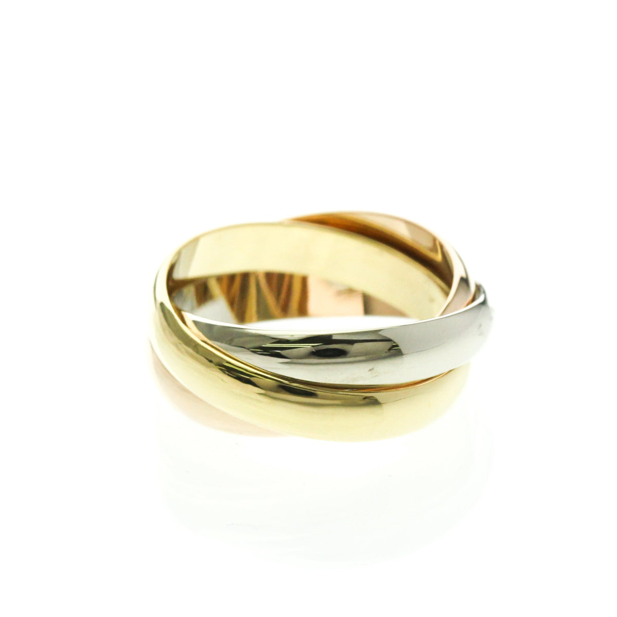 PRE-OWNED Cartier Trinity · Tri-Gold Size 5.75