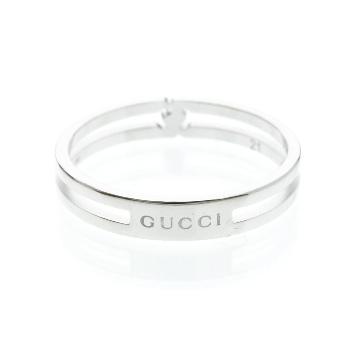 PRE-OWNED Gucci Infinity · 18K White Gold Size 9