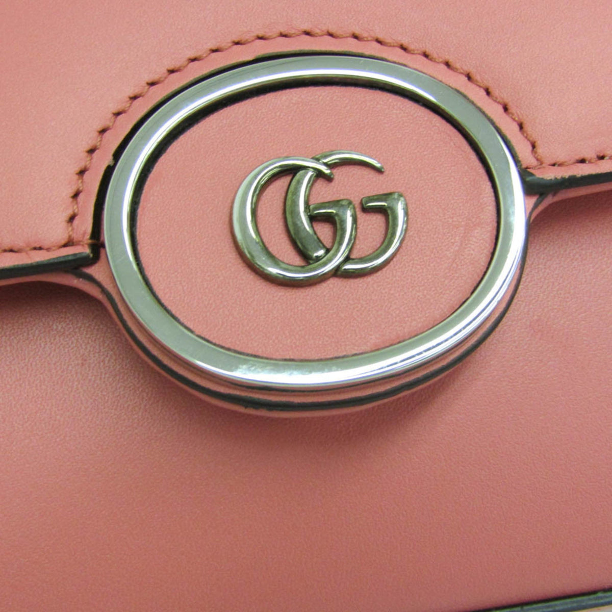 PRE-OWNED Gucci Double G · Leather Shoulder Bag