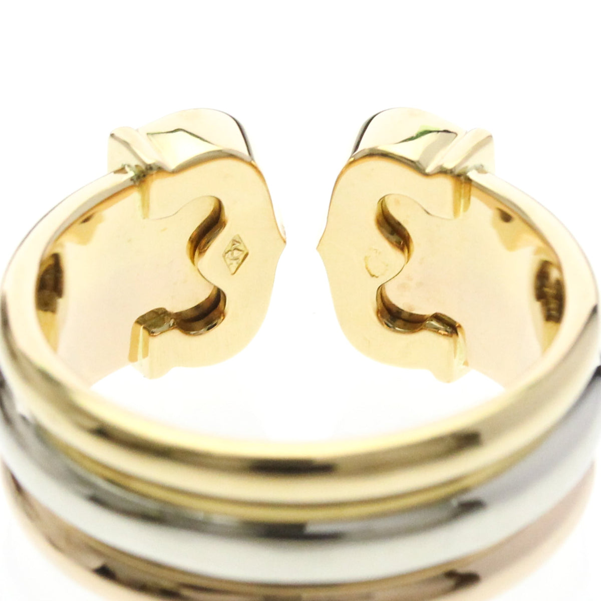 PRE-OWNED Cartier Trinity · Tri-Gold Size 7.25