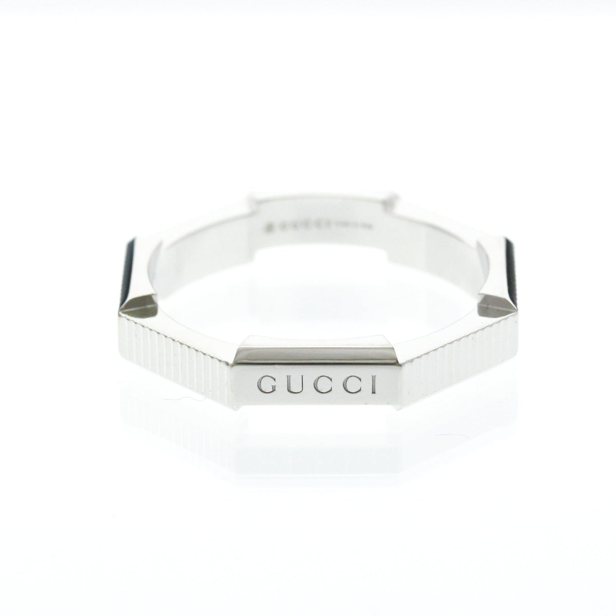 PRE-OWNED Gucci Link to Love · 18K White Gold Size 8.25