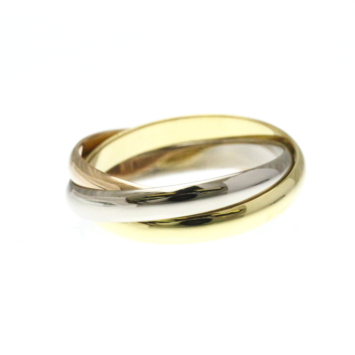 PRE-OWNED Cartier Trinity · Tri-Gold Size 6.25