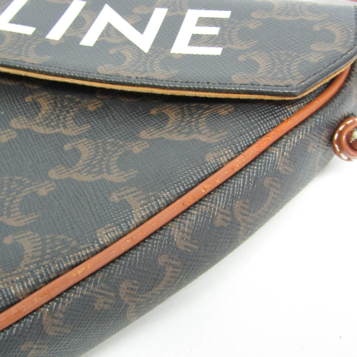 PRE-OWNED Celine Triomphe Triangle · Coated Canvas