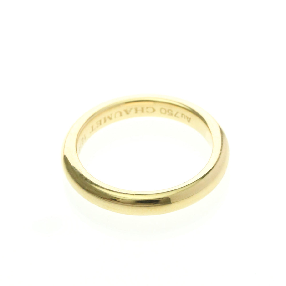 PRE-OWNED Chaumet Diamond Wedding Band · 18K Yellow Gold Size 5.75