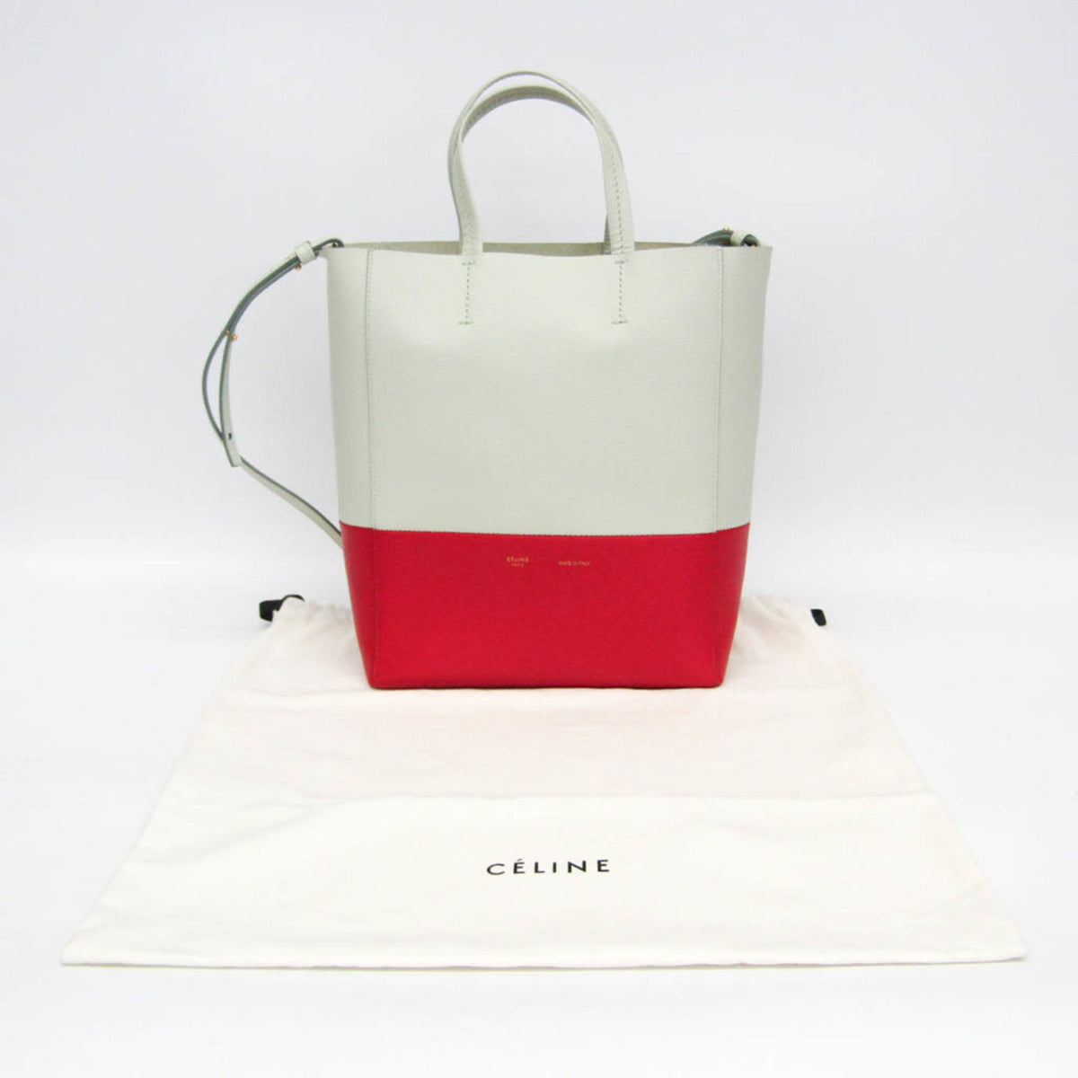 PRE-OWNED Celine Cabas Vertical · Bicolor Leather