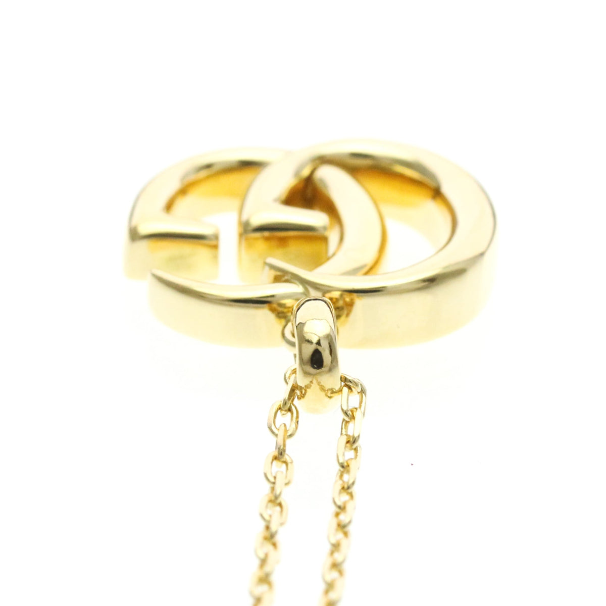 PRE-OWNED Gucci Double GG · 18K Yellow Gold