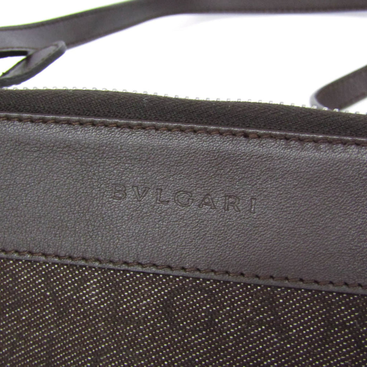 PRE-OWNED Bvlgari Logomania · Crossbody Pouch · Denim