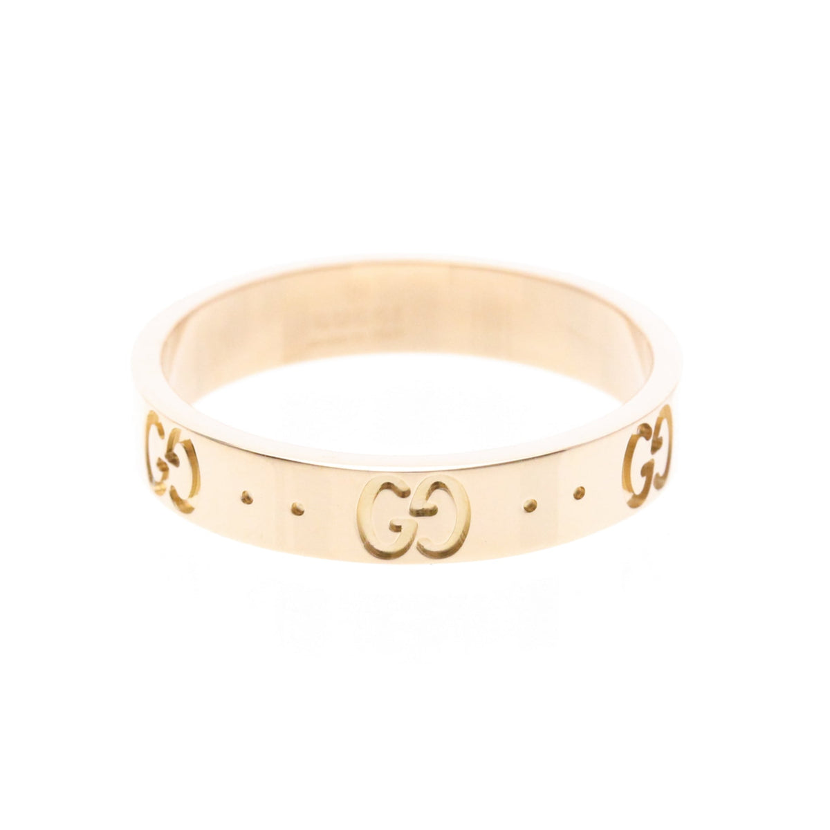PRE-OWNED Gucci Icon · Rose Gold Size 8