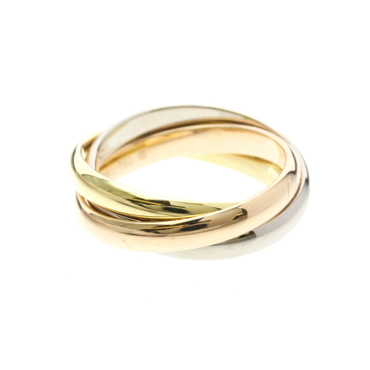 PRE-OWNED Cartier Trinity · Three Gold Size 7.5