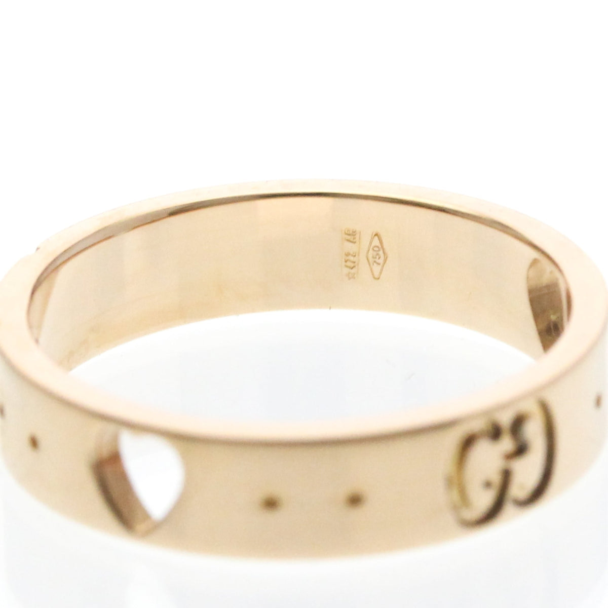 PRE-OWNED Gucci Icon Amor · Rose Gold Size 5