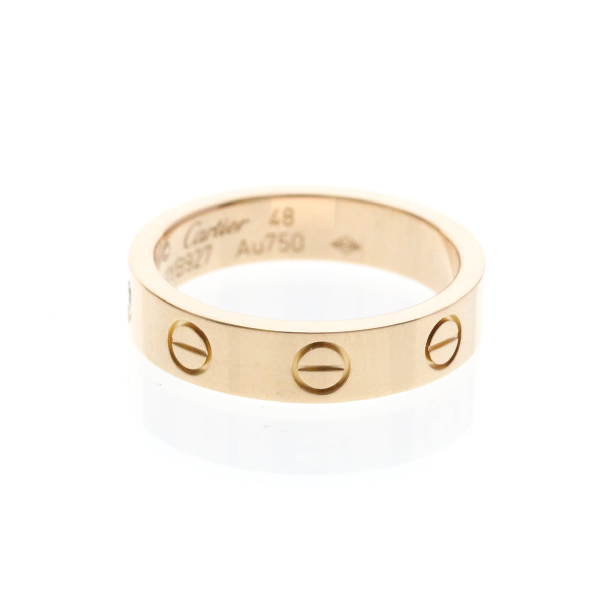 PRE-OWNED Cartier Mini Love · Rose Gold · Diamond Size 4.5