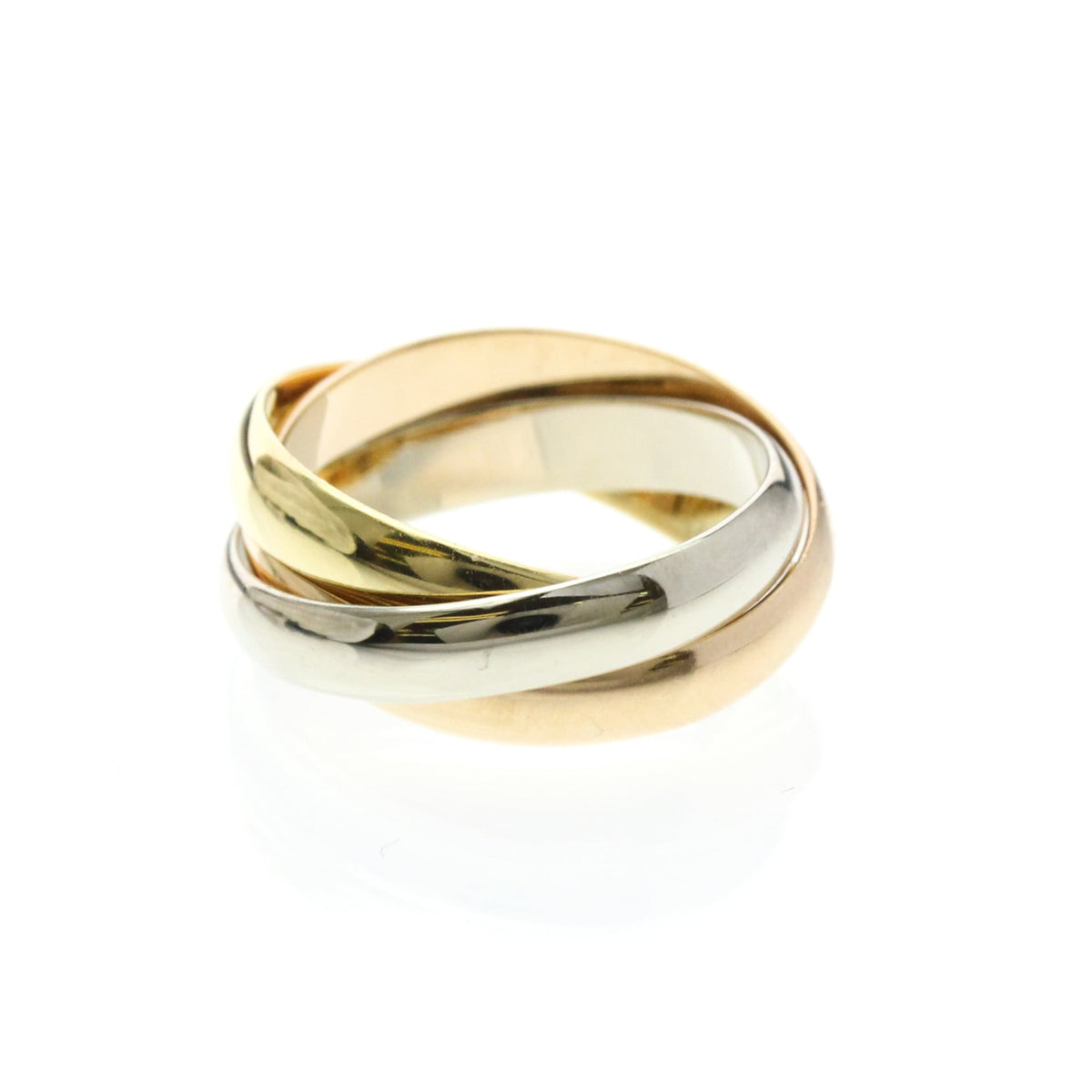 PRE-OWNED Cartier Trinity · Tri-Gold Size 5.75