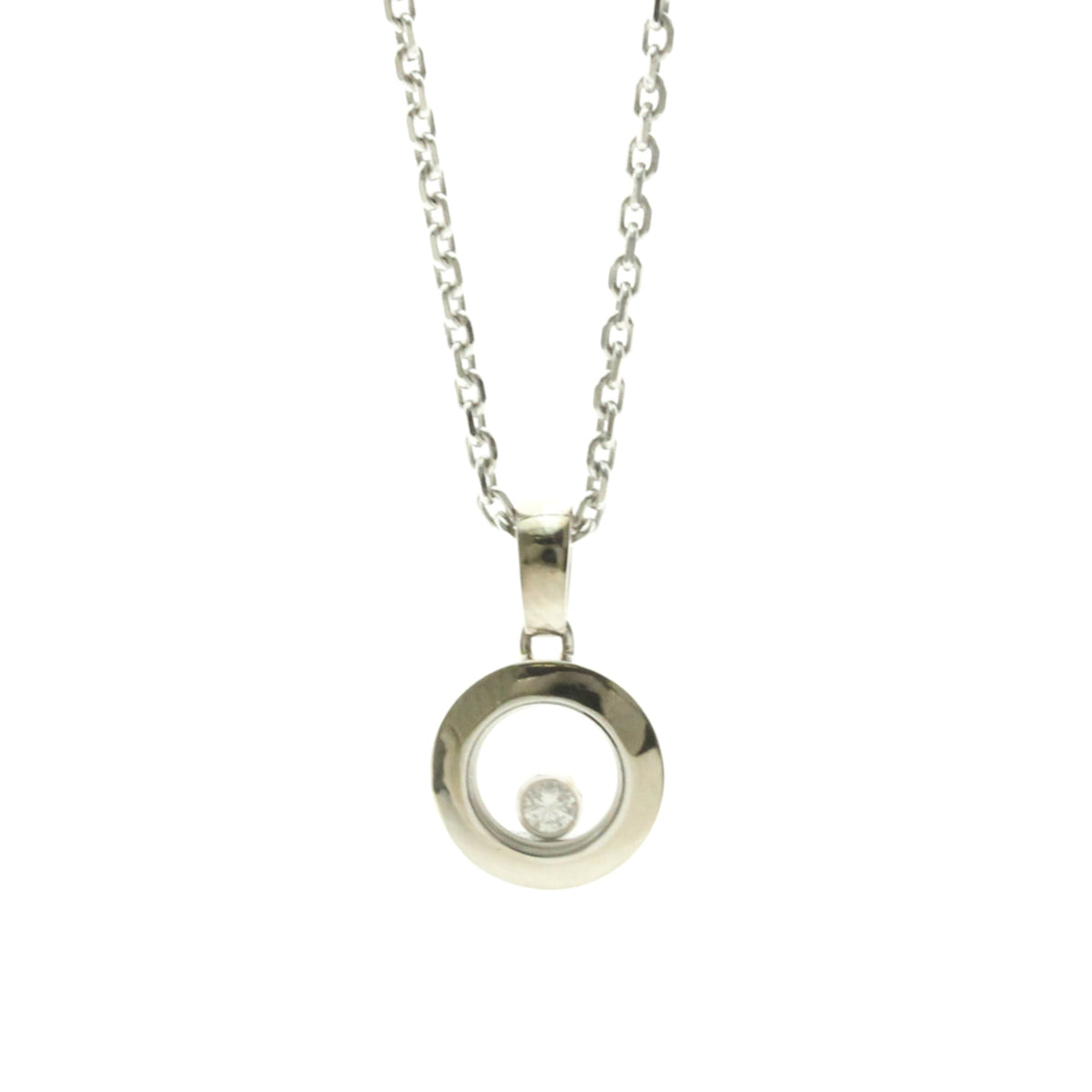 PRE-OWNED Chopard Happy Diamonds · 18K White Gold