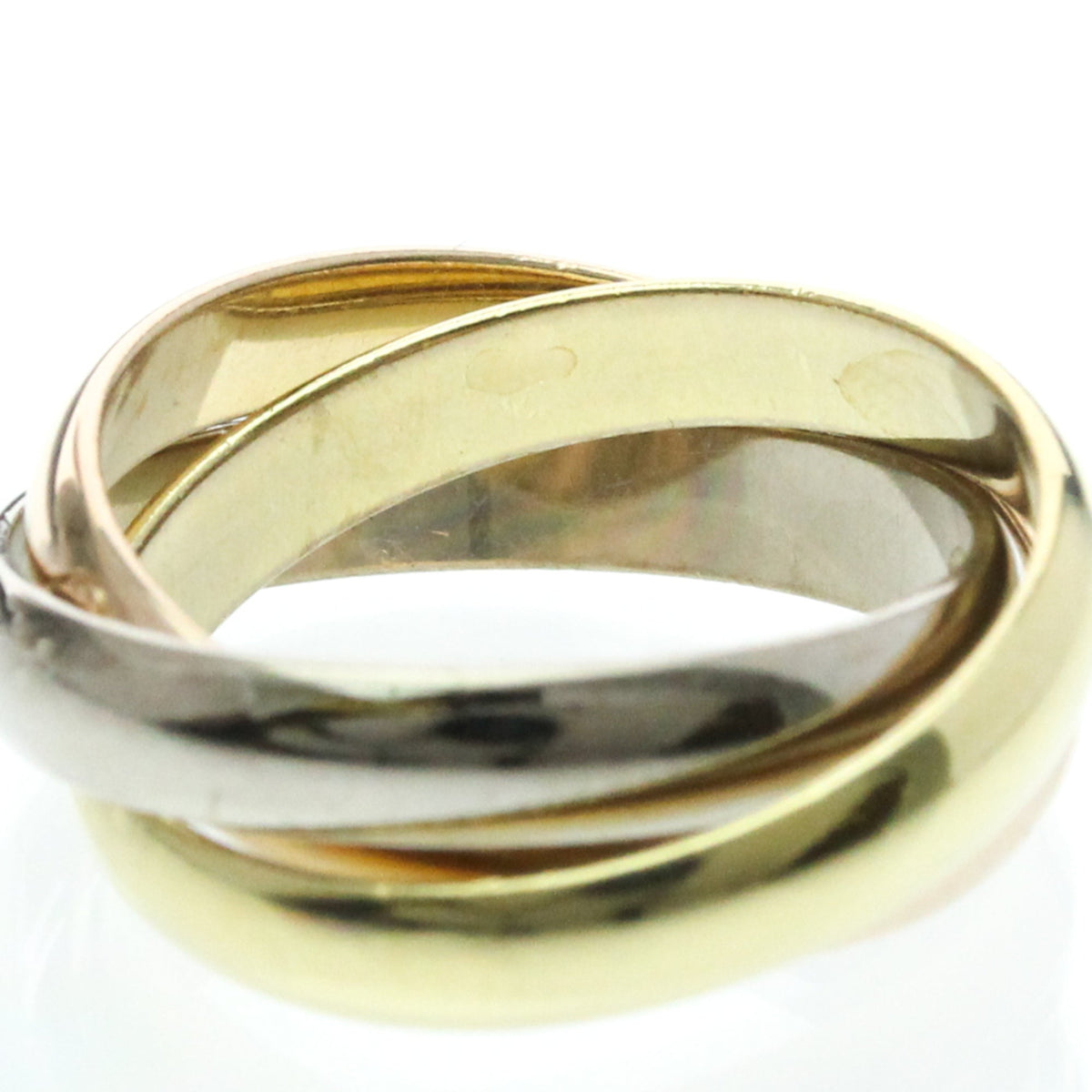 PRE-OWNED Cartier Trinity · Tri-Gold Size 6
