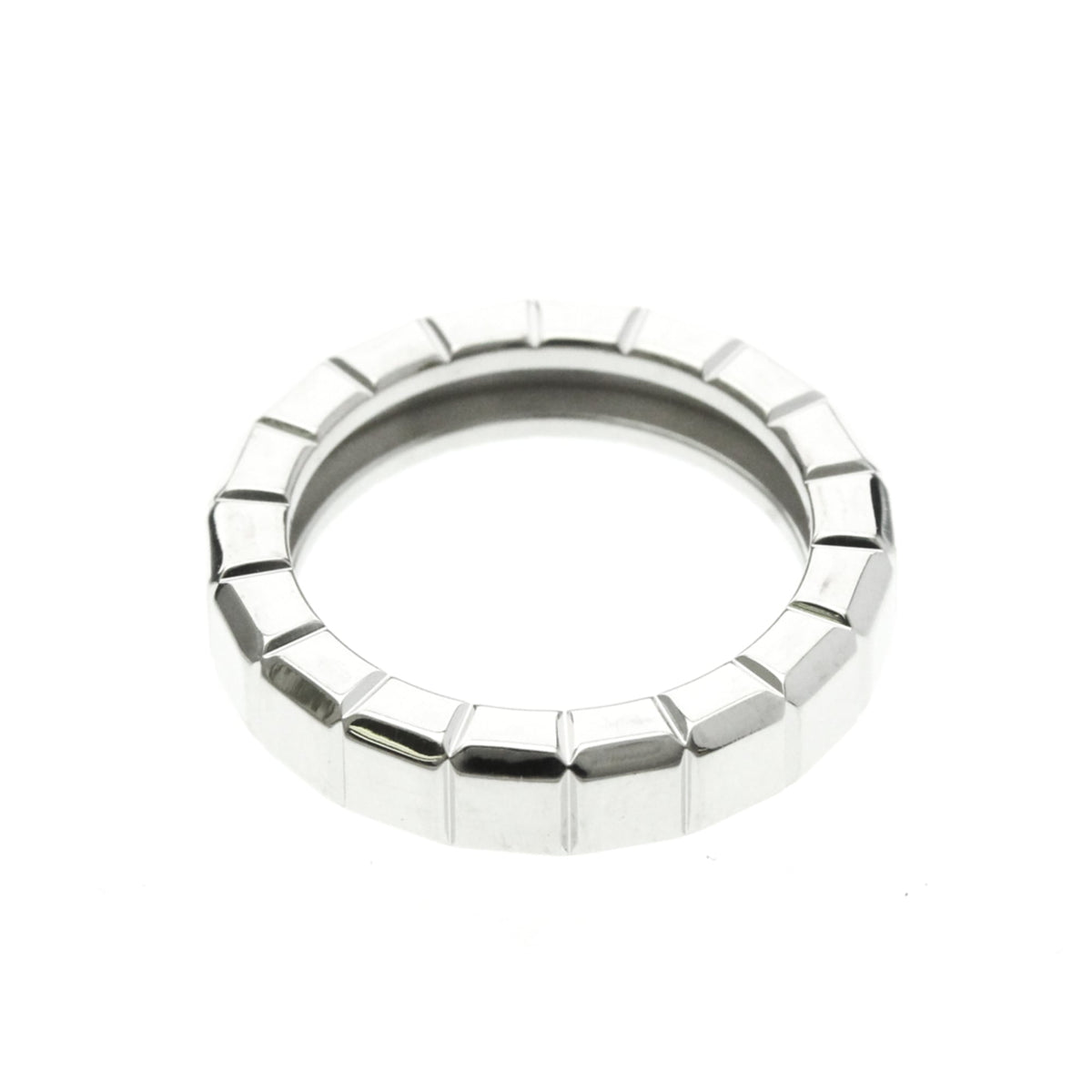 PRE-OWNED Chopard Ice Cube · 18K White Gold Size 4.5