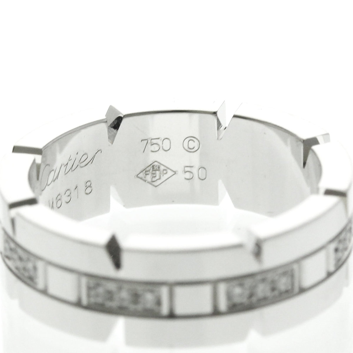 PRE-OWNED Cartier Tank Française · 18K White Gold · Diamond Size 5.25