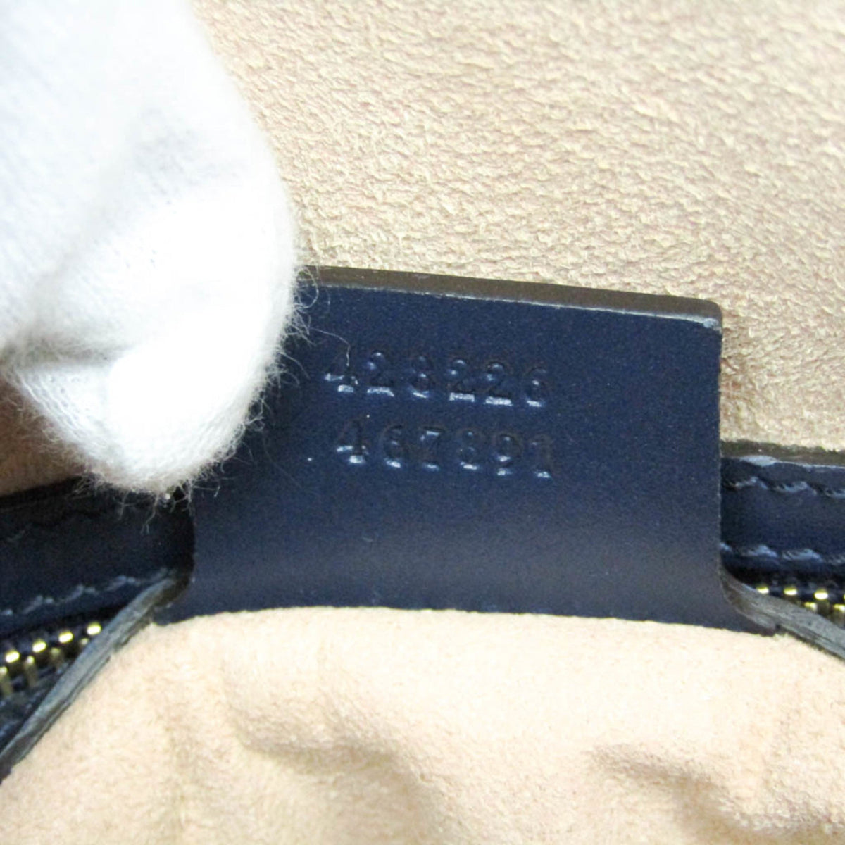 PRE-OWNED Gucci Guccissima · Calfskin · Gold Hardware