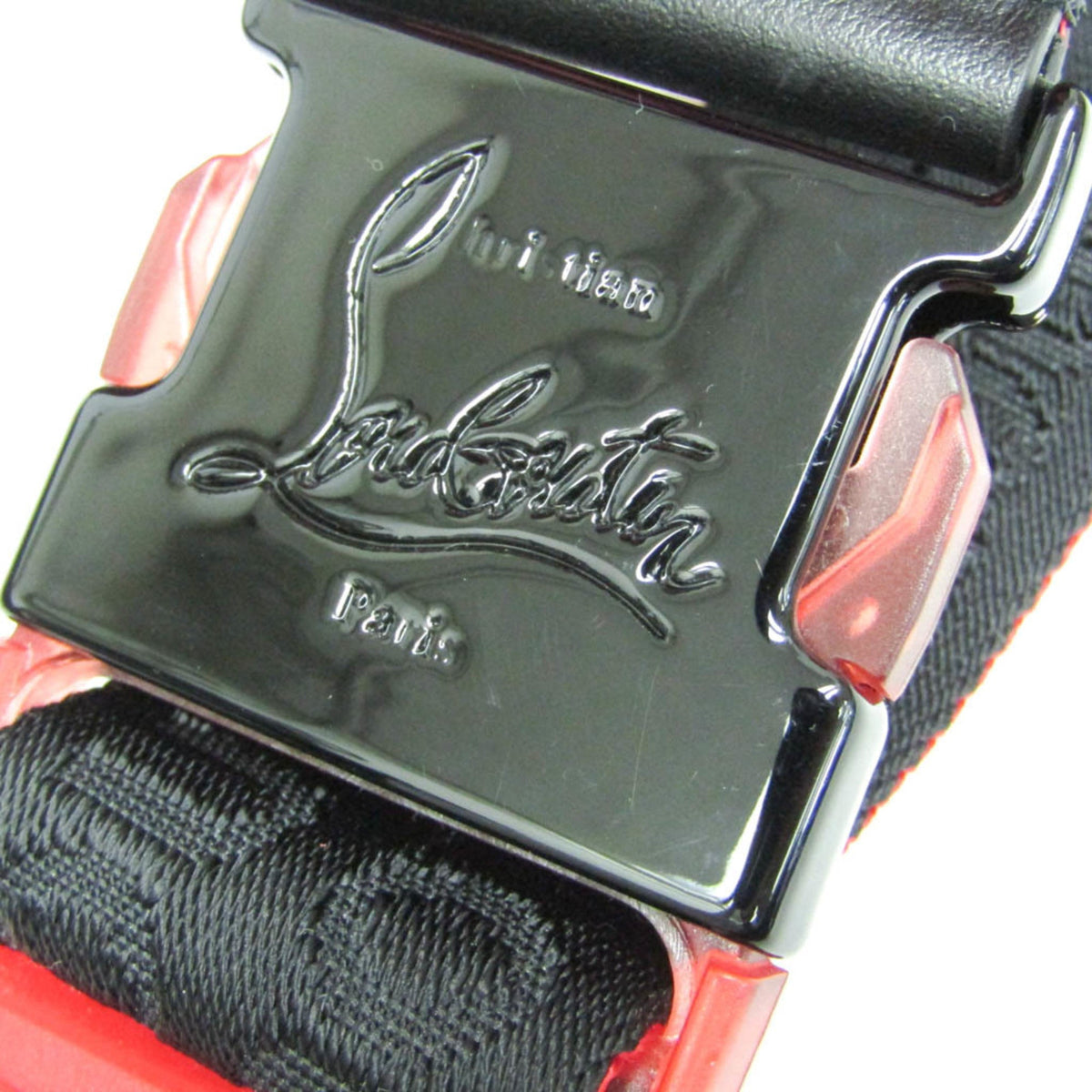 PRE-OWNED Christian Louboutin Hop'n Zip · Nylon Leather