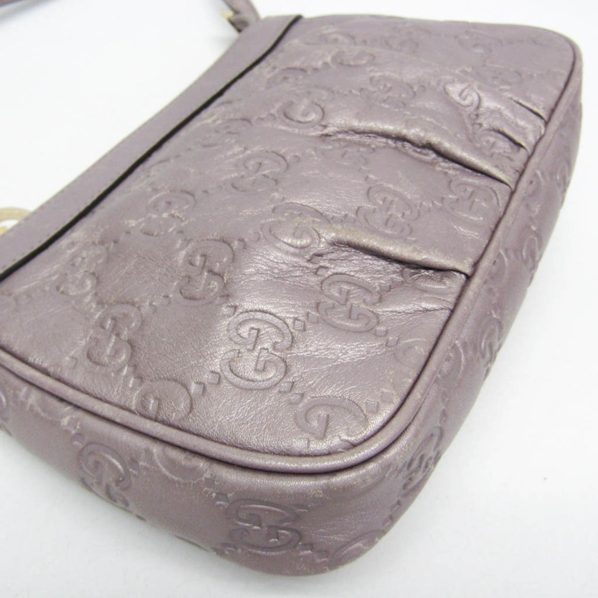 PRE-OWNED Gucci Guccissima · Leather Shoulder Bag