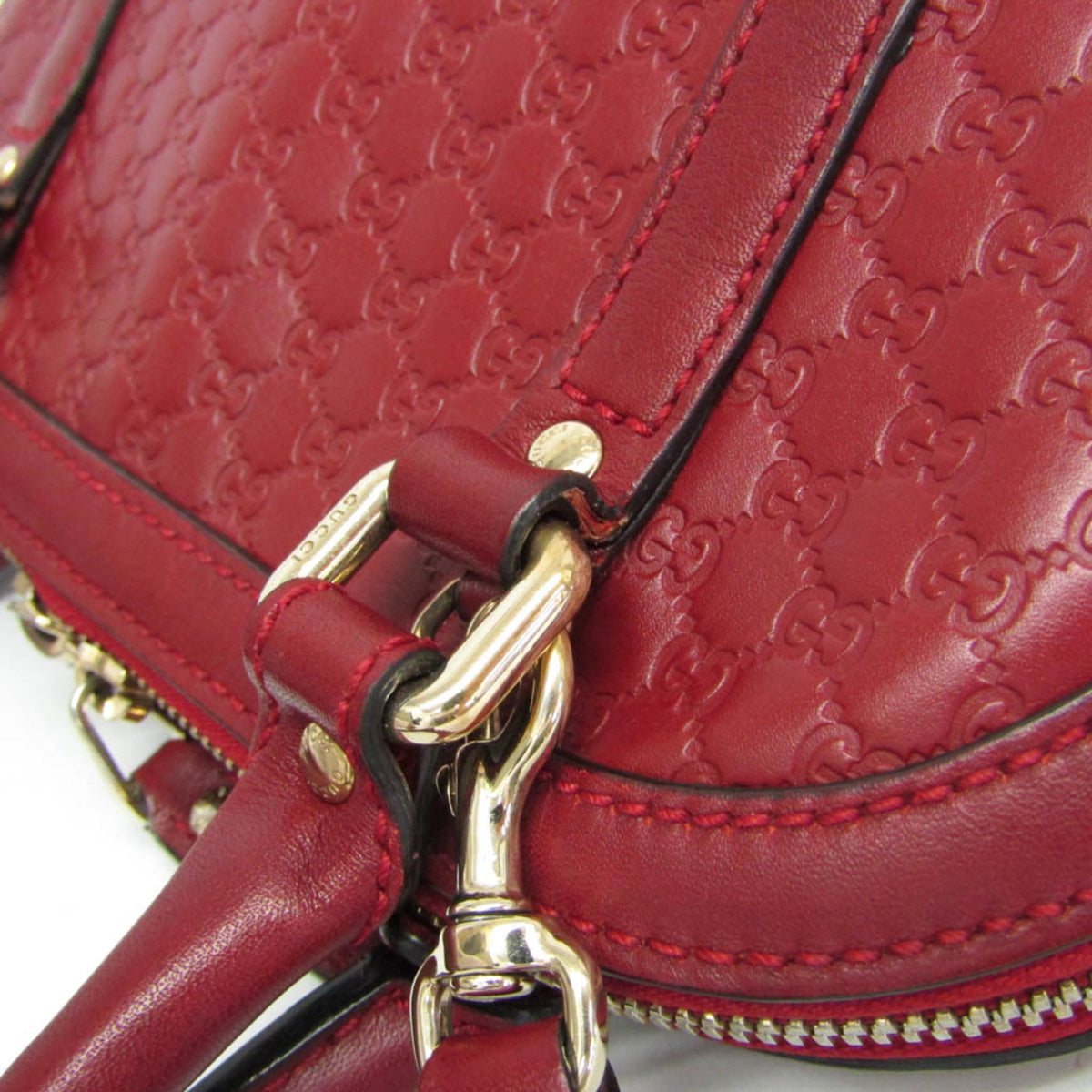 PRE-OWNED Gucci MicroGuccissima · Leather Handbag