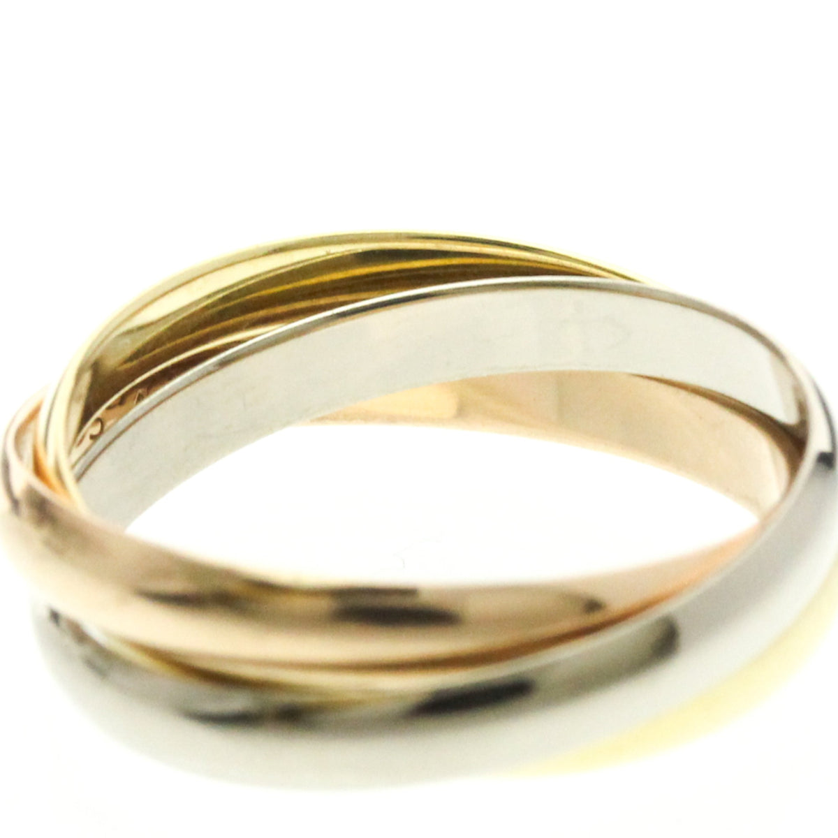 PRE-OWNED Cartier Trinity · Tri-Gold Size 6.25