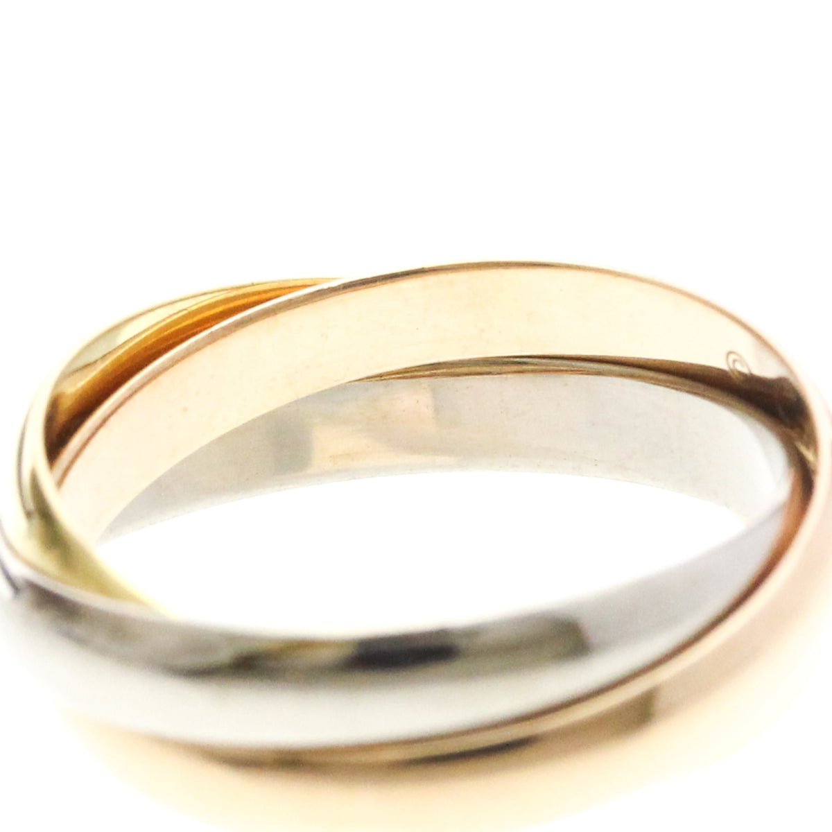 PRE-OWNED Cartier Trinity · Tri-Gold Size 5.25