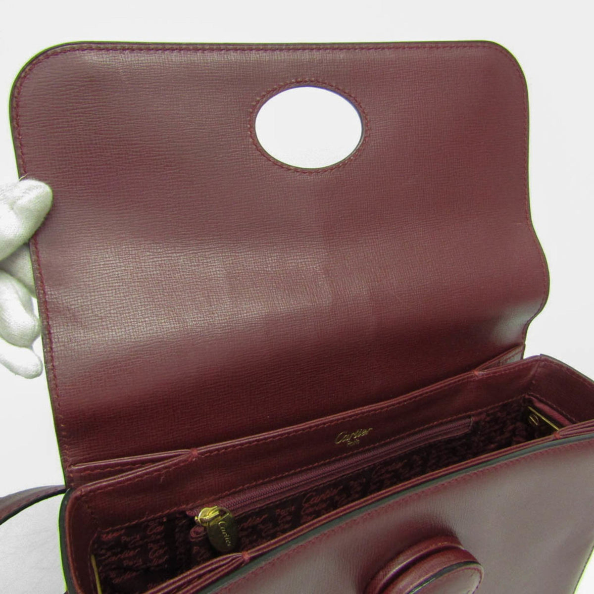 PRE-OWNED Cartier Must Turnlock · Bordeaux Leather
