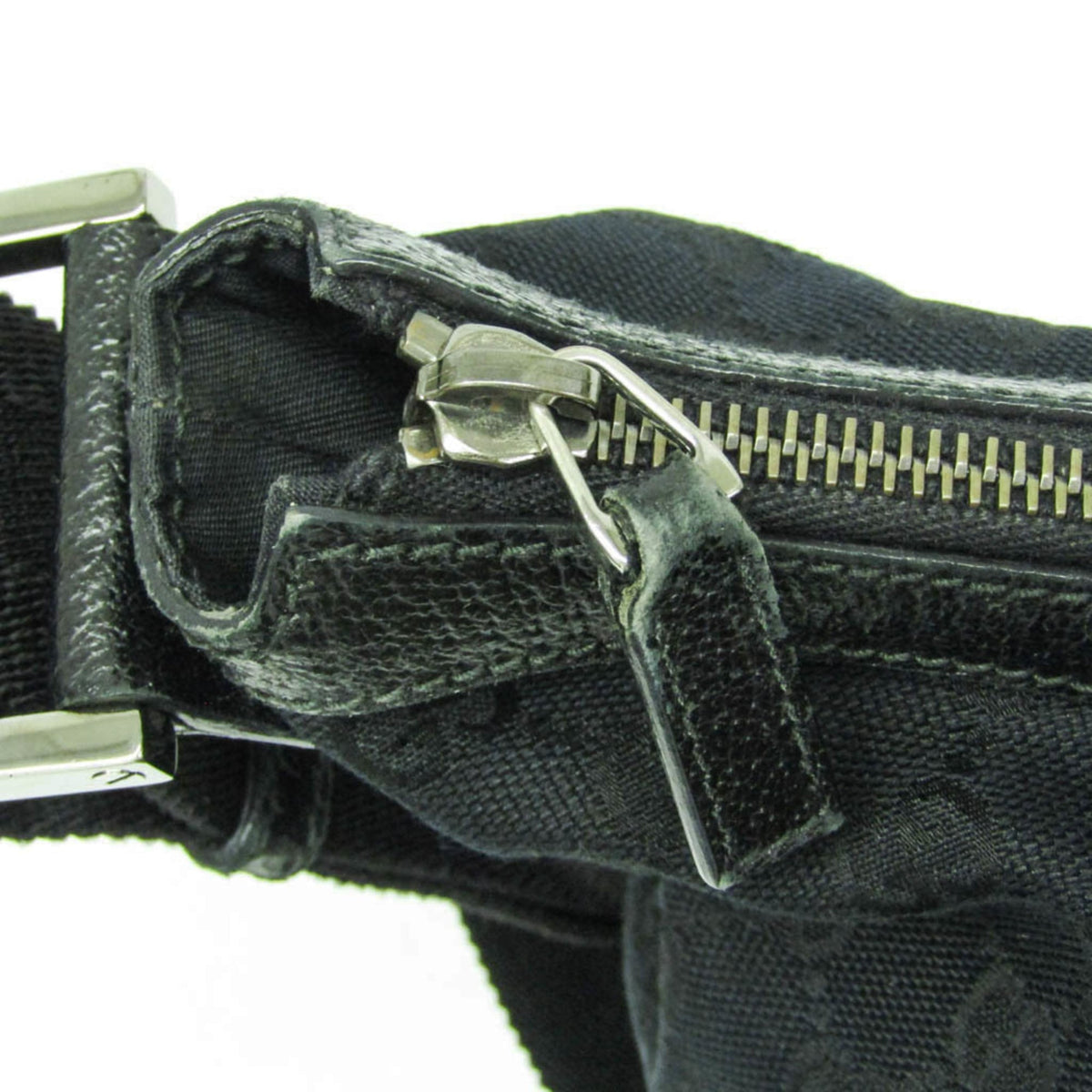 PRE-OWNED Gucci GG Canvas · Leather Shoulder Bag