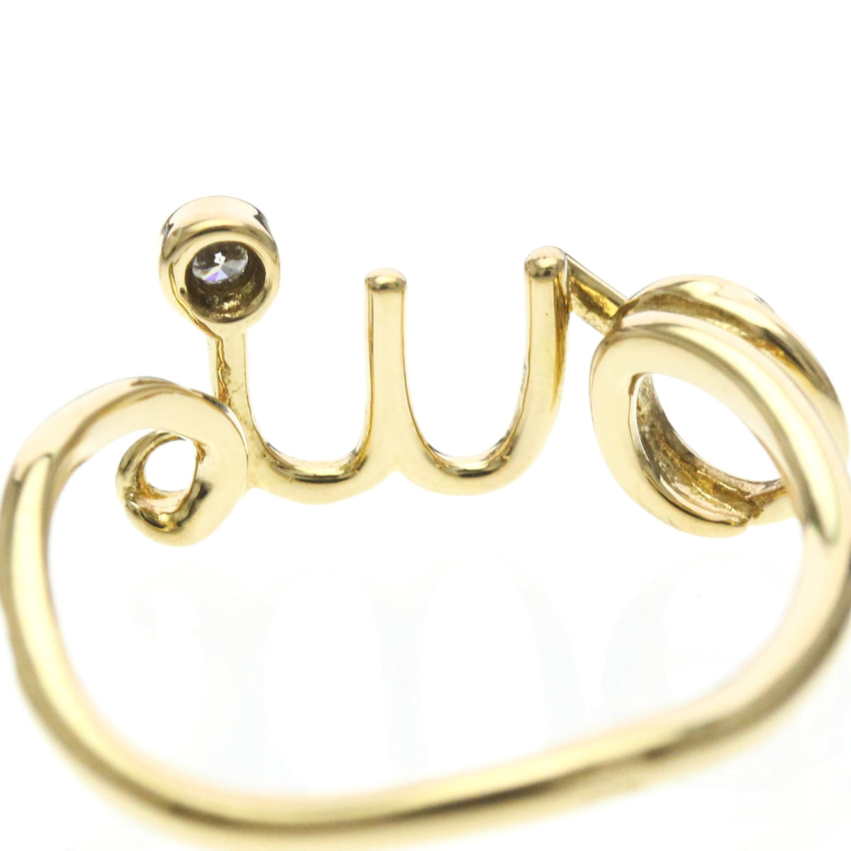PRE-OWNED Christian Dior Amour · 18K Yellow Gold Size 4.75