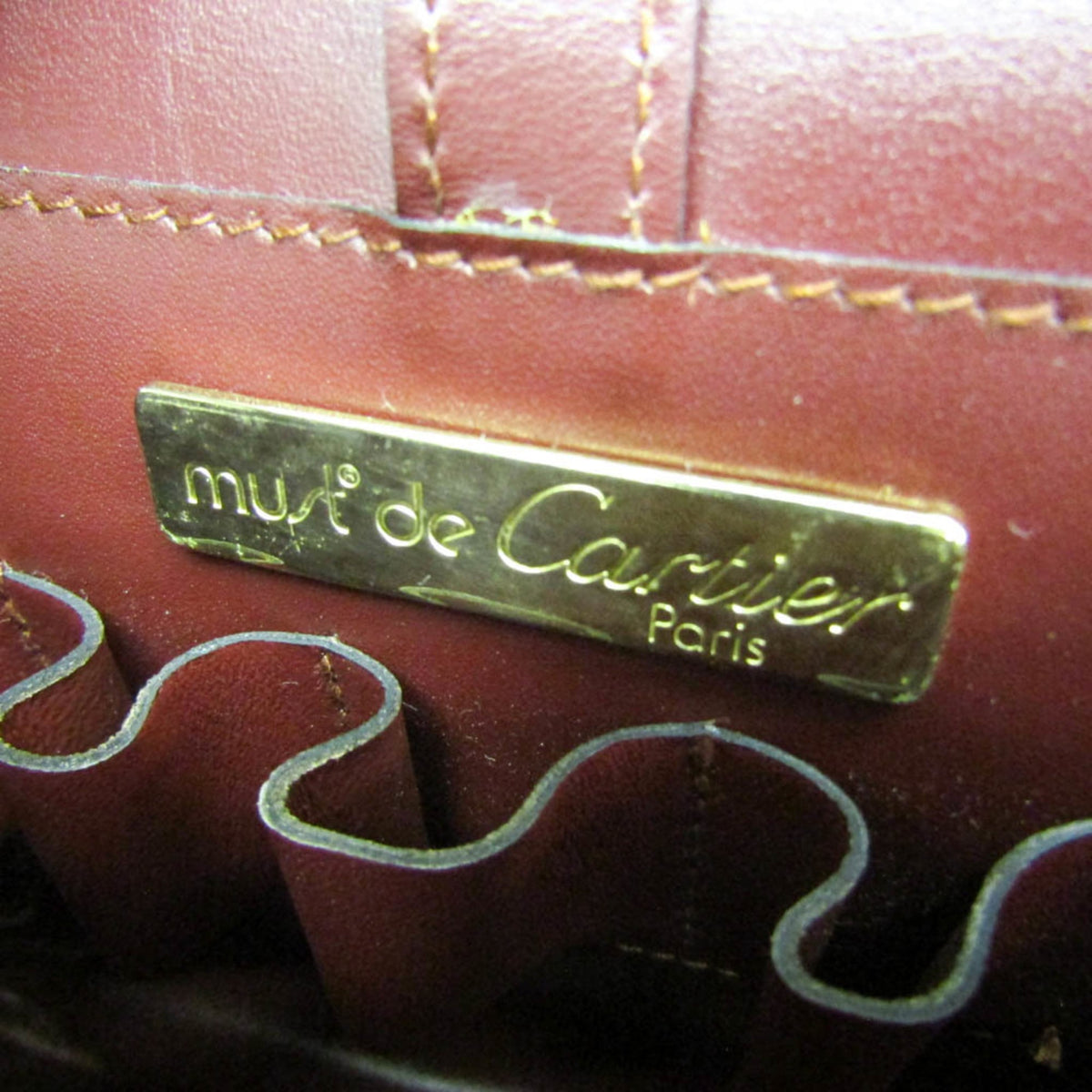 PRE-OWNED Cartier Must · Messenger Bag · Leather