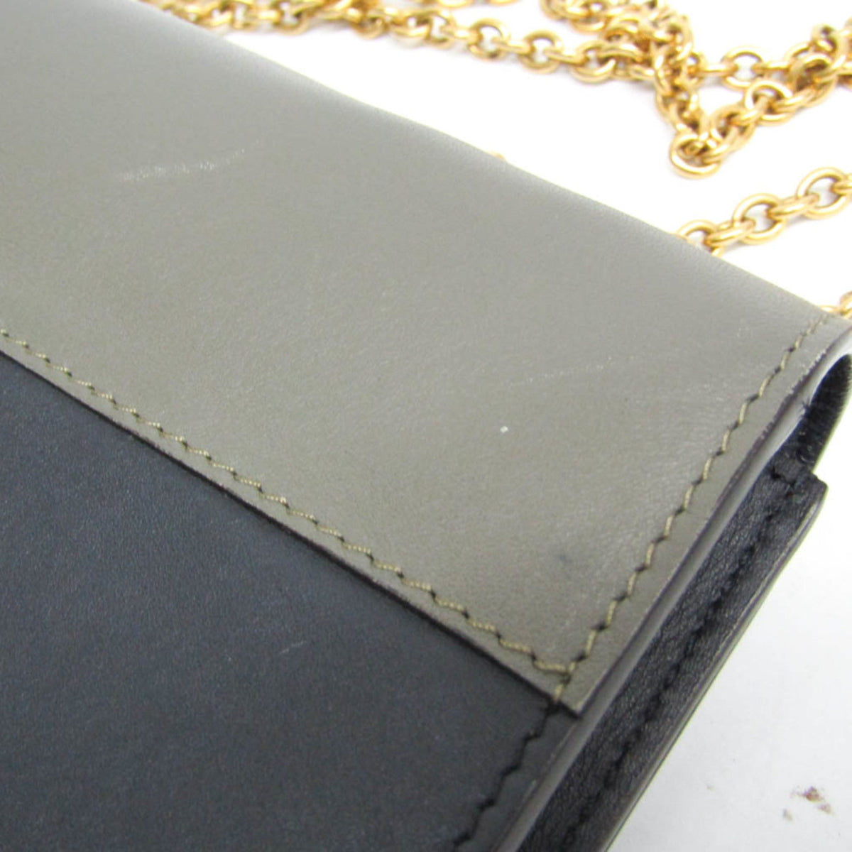 PRE-OWNED Celine Chain Flap · Tricolor Leather